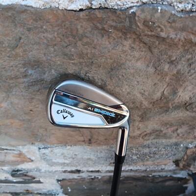 New RH Callaway Ai Smoke Paradym 7 Iron CYPHER 6.0 Stiff Flex Graphite Shaft