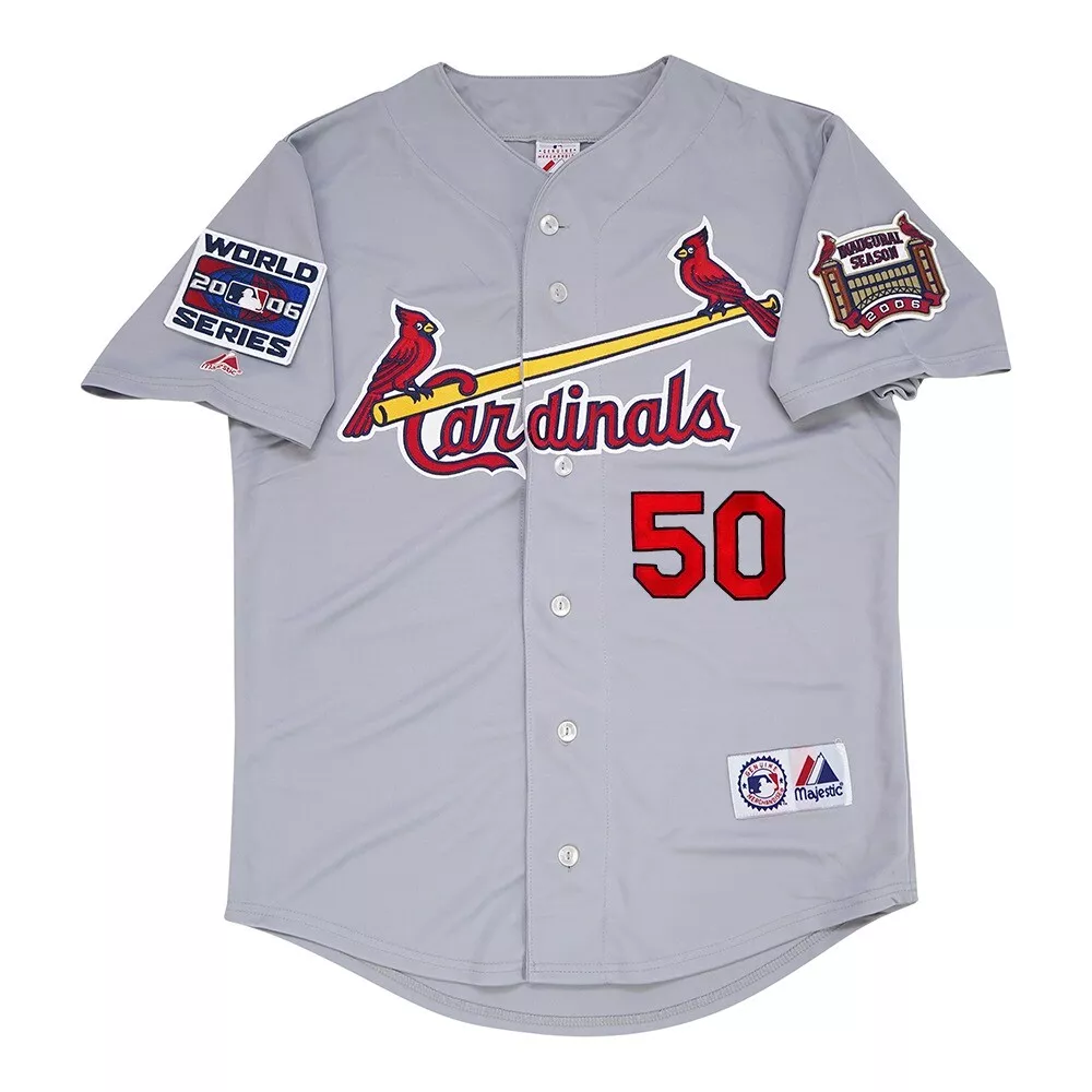 Adam Wainwright St. Louis Cardinals 2006 World Series Road Jersey Men s S 3XL