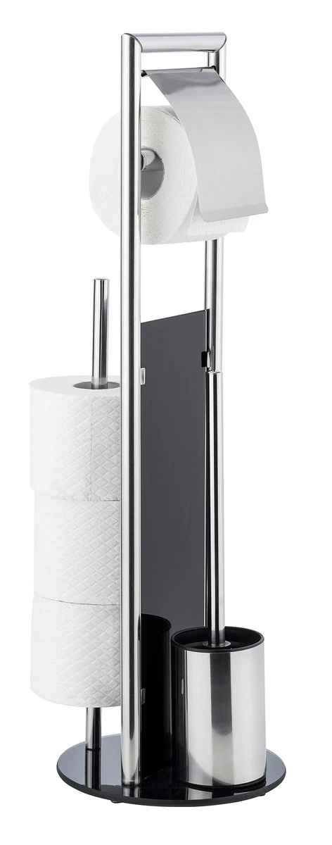 Cortesi Home Enzo Toilettenpapierhalter Aus Edelstahl - Verstellbar, Wandmontiert, In Hochglanz-Chrom