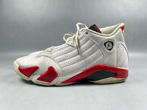 Nike Air Jordan 14 Retro Rip Hamilton Candy Cane 487471-100 Herren Größe 12