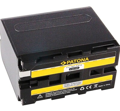 3x PATONA NP- F970 Li-Ion Akku (6600mAh) Passt auch Bei  NP-F 750