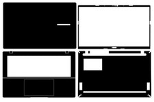 Carbon Vinyl Sticker Skin Decals for ASUS VivoBook 14 AI X1407C 2025 Laptop