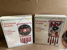 NEW Vogart Crafts Christmas Accents Wall hanging Craft Kit set NOEL JOY Wreath