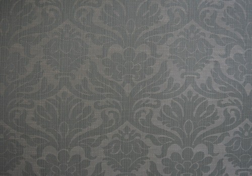30 YARDs AVAIL /ROBIN EGG BLUE / 100% COTTON , HEAVY, WOVEN DAMASK /VTG BRAEMORE - Picture 2 of 8