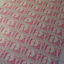 FEUILLE SHEET TIMBRE MONUMENT JEANNE D'ARC N°2051 x50 1979 NEUF ** LUXE MNH