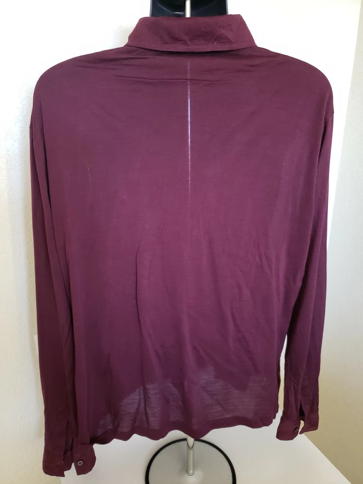 $550 Boss Hugo Boss Slim Fit Burgundy Shirt NWOT Size XXL - Image 3 of 4