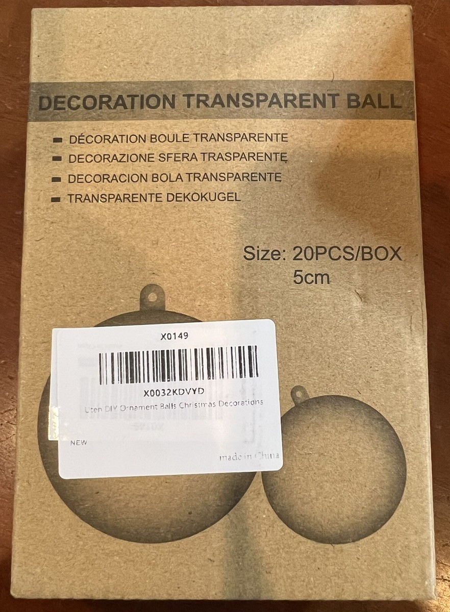 CLPA 12-Pack 3.75-Inch Clear Plastic Circle Blanks - Flexible Craft Ornaments For DIY Projects