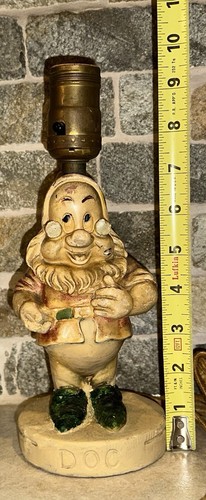 Vintage 1938 WALT DISNEY Ent. schneewittchen 7 Zwerge DOC Lampe. mode ware. Rarität. - Bild 6 von 18