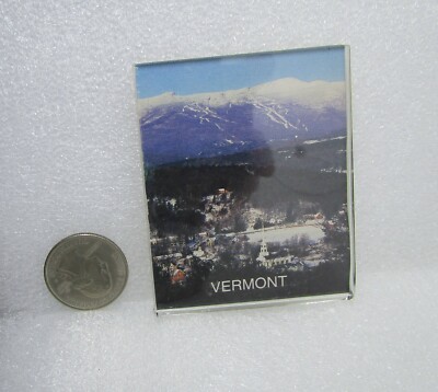 Vermont Mountains Plastic Magnet