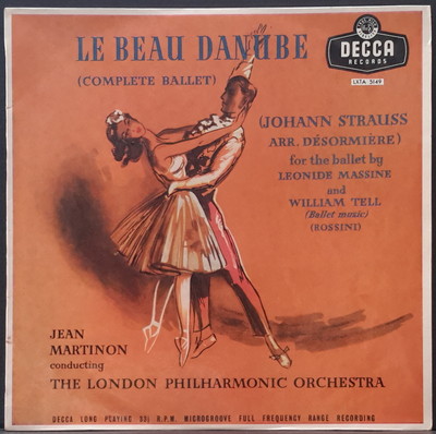 DECCA LXT 5149 ED1 AUS PRESS STRAUSS LE BEAU DANUBE ROSSINI MARTINON LPO EX COND