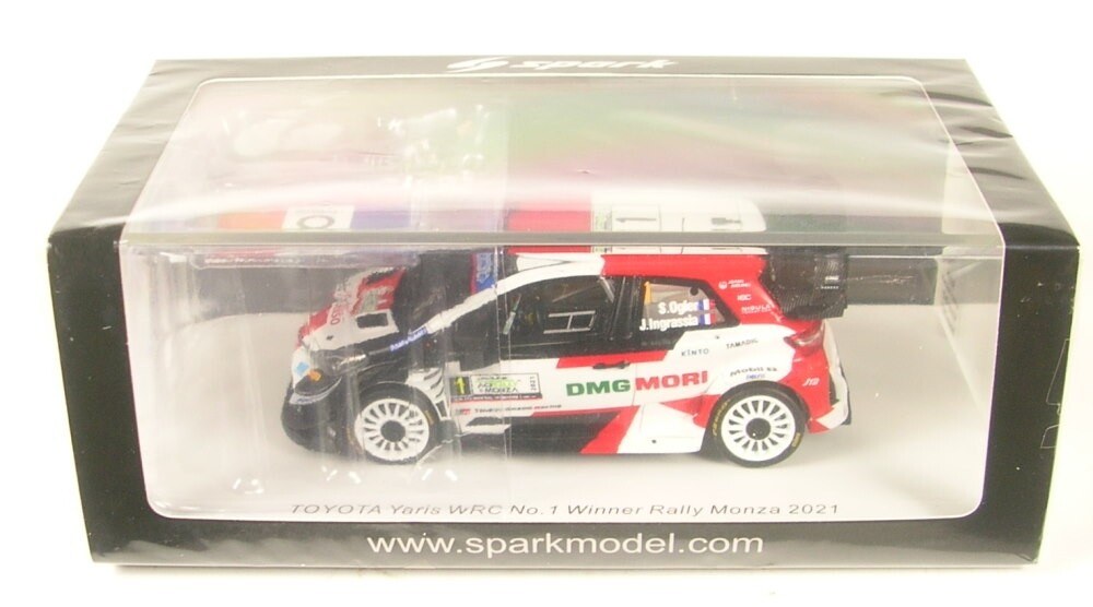 【尾張小牧店】 中古 1/43 TOYOTA Yaris WRC No.1 Winner Rally Monza 2021 WRC Manufacturer Champions 2021（With figurines and flags）【727】 尾張小牧店】 1/43 TOYOTA Yaris WRC No.1 Winner Rally Monza 2021