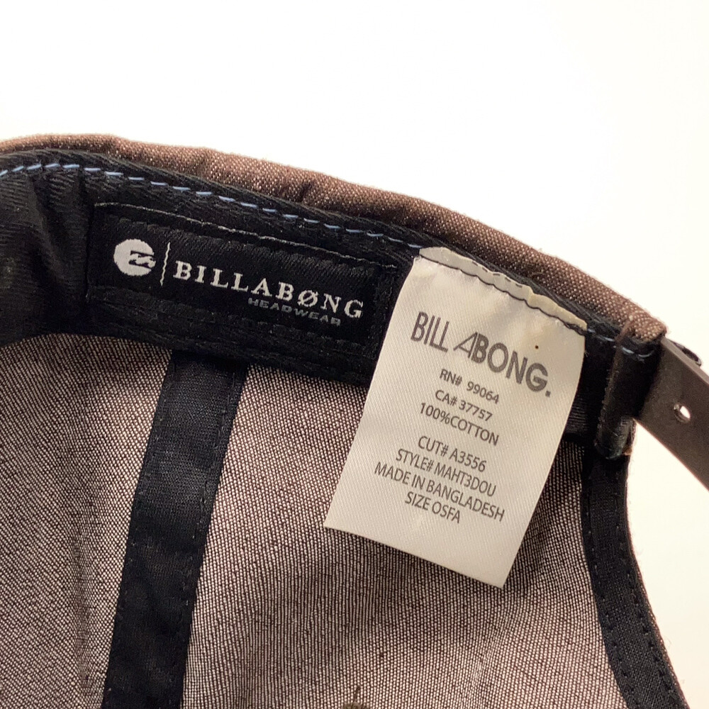 Billabong Surf Hat Rectangle Patch Flat Brim Snap… - image 6