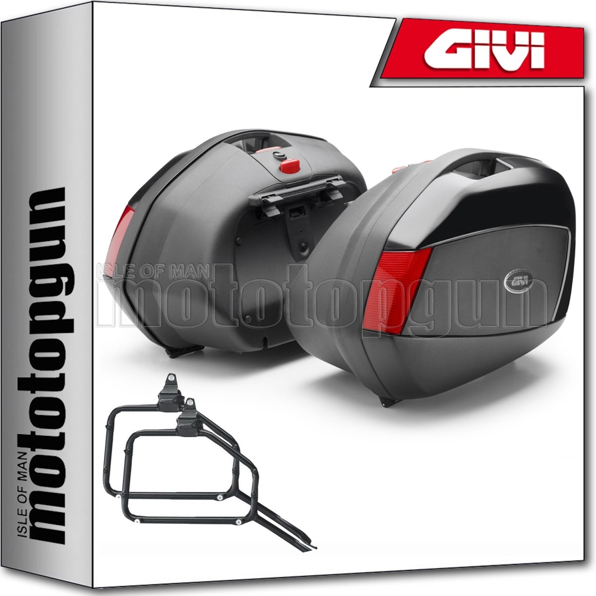 GIVI V35N SIDE CASES + SIDE HOLDER KAWASAKI ZZR 1400 / ZX 14 2010