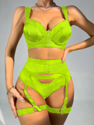 Sexy-Lingerie-Sleepwear-Women-G-string-Bra-Underwear-Set-Babydoll-Lace-Nightwear