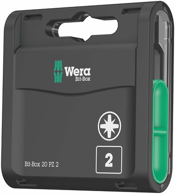 Wera 05057760001 Bit-Box 20 PZ Pozidriv #2