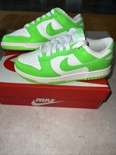 Size 4.5Y/6W- Nike Dunk Low- Sail/Green Strike NIB 120