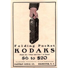 Eastman Kodak Co Folding Pocket Kodaks Rochester NY 1904 Clipping SAI6-M7