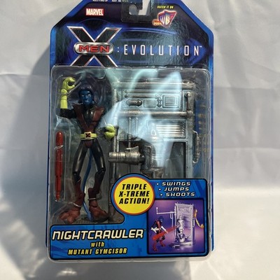 Marvel X-Men Evolution Nightcrawler w/ Mutant Gymcisor 2002 Toy Biz Series 5