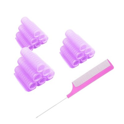 18PCS Grip Small Hair Curlers Heatless Roller Hair Curlers Salon Hairdressing...