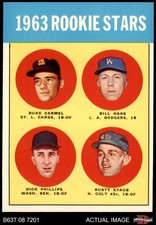 1963 Topps #544 Rusty Staub Rookie Stars 7 - NM