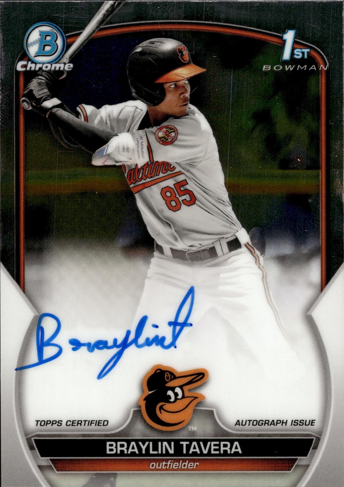 2023 Bowman Chrome Prospect Auto Braylin Tavera #CPA-BT Auto AA