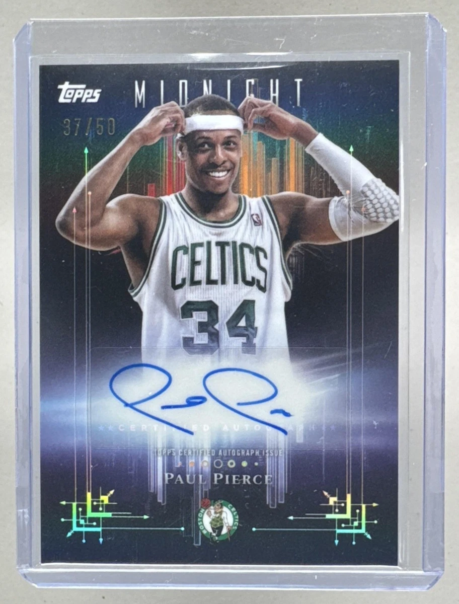 Topps Paul Pierce Basketball Autographed Sports Trading Cards