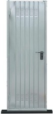 Porta Per Cantina 80x200 Zincata Con Maniglia E Serratura Garage Sportello 20kg
