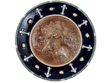 1851 Minton Majolica Charger with scene