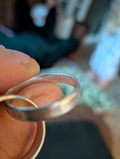 Tiffany & Co 1837 Interlocking Circles Ring Silver 925 Size U 10 Double Band
