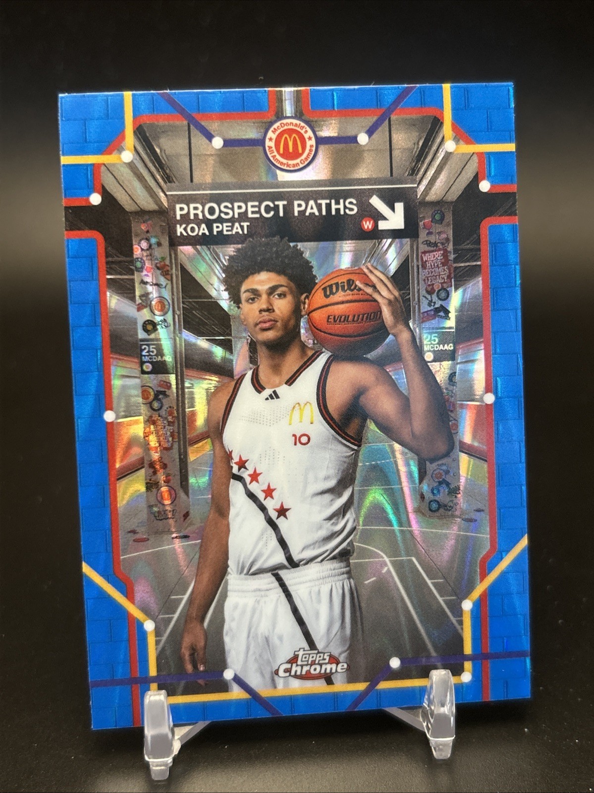 2025 Topps Chrome Mcdonald's - Prospect Paths Koa Peat #PP-13 Blue RayWave (RC)