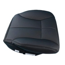 Black Leather Driver Side Bottom Replacement Seat Cover Compatible with Dodge
