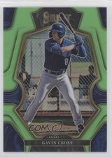 2023 Panini Select Premier Level Neon Green Prizm 54/75 Gavin Cross #124 0b3