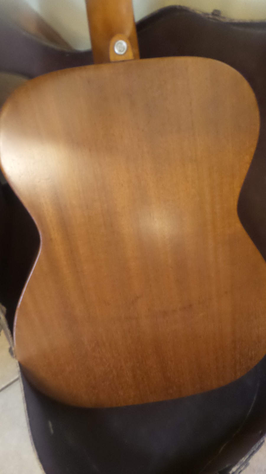 Vintage Harmony H165 Guitar, Solid Mahogany, Easy Action, Original Case