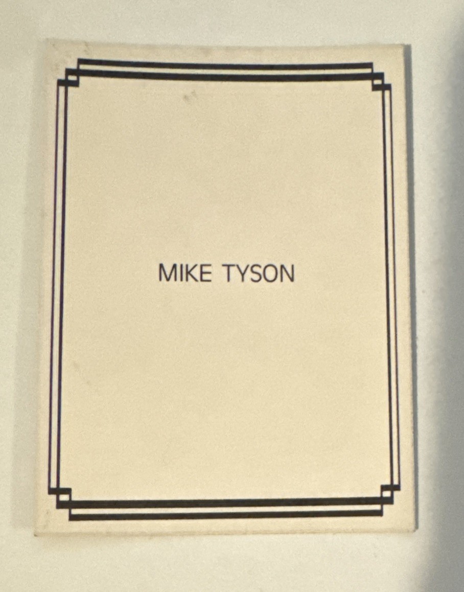 Mike Tyson 1989 Living Legends American Shield Black Border - Quant Avail