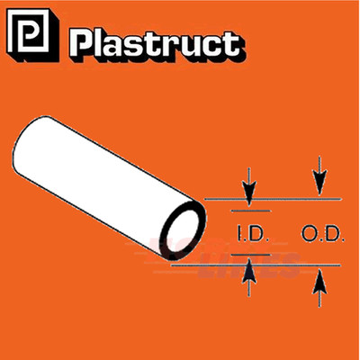 RUNDROHRE Sortiment Styrol ABS Kunststoff Polystyrol PTBFS Rohr PLASTRUCT