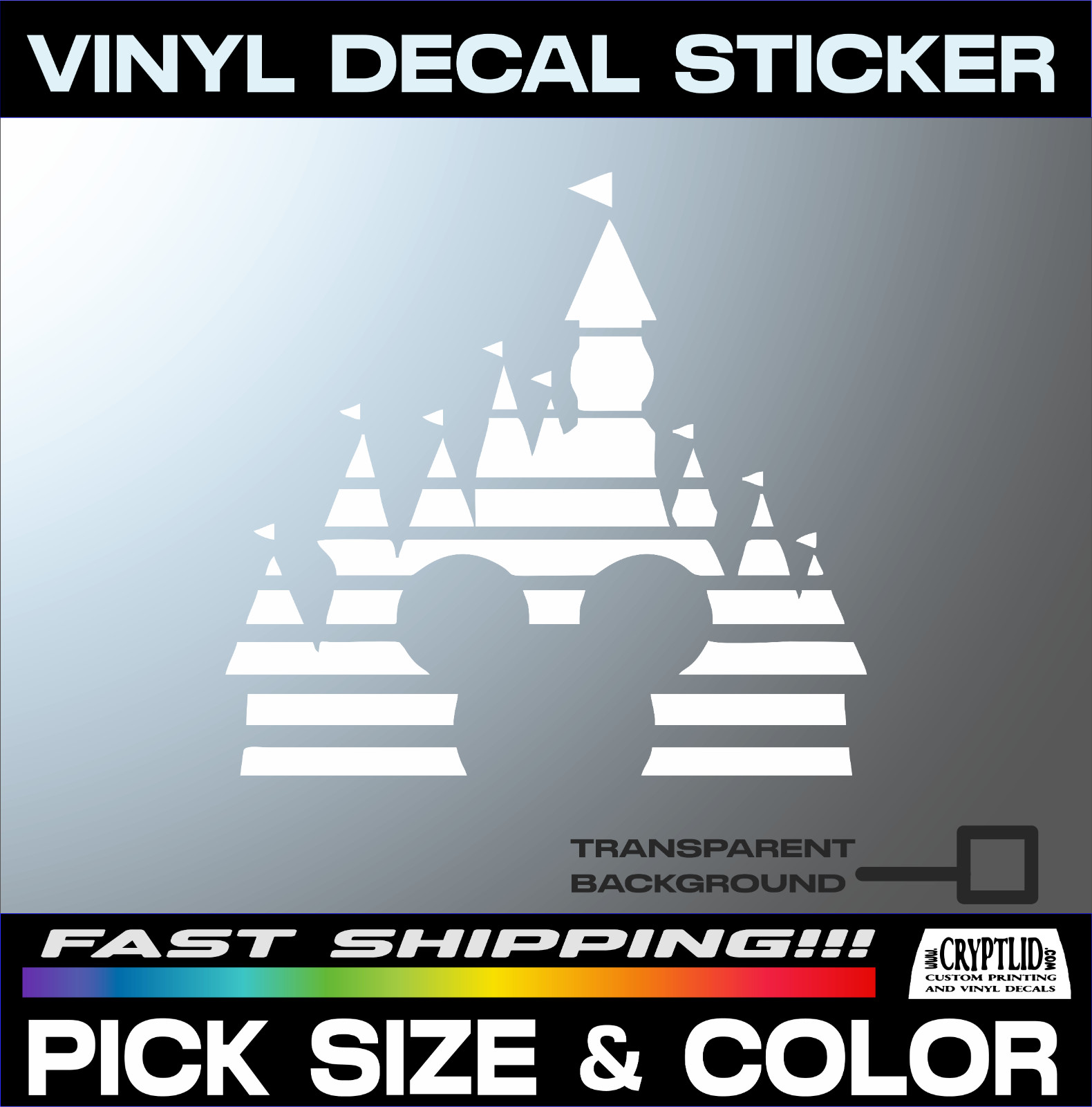 Disney Land Vinyl Decal Sticker Car Truck Bike Laptop Wall Pick Size And Color