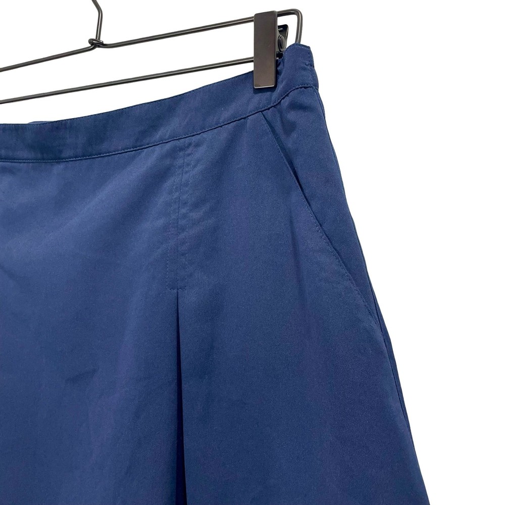 Vintage 80s Navy Blue Pleated Tennis Skirt with Bedazzled Trim Size 14