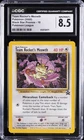 2000 POKEMON PROMO BLACK STAR POKEMON LEAGUE #18 TEAM ROCKET'S MEOWTH CGC 8.5