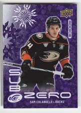 HOCKEY NHL 24/25 ICE SUB ZERO ROOKIE SAM COLANGELO 134/699  ANAHEIM DUCKS #SZ-SC
