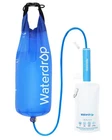 Waterdrop Gravity Water Filter Straw, Camping Water Filtration System, Blue