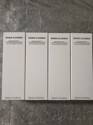 4x Grown Alchemist Restorative Body Oil Hydration for Dry Skin 3.3floz Each