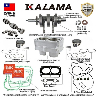 #ad Engine Rebuild Kit Crankshaft Cylinder For Polaris Sportsman RZR 800 Ranger RZR $624.87