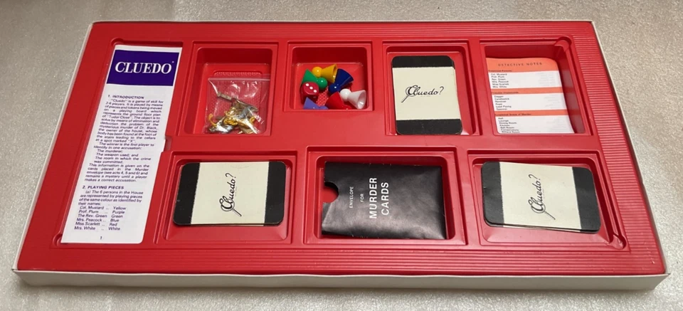 Cluedo Board Game Family Strategy Waddingtons Original Complete Vintage - Image 2 of 4