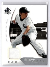 2005 SP Authentic Materials Game Worn Jersey Swatch RC Shingo Takatsu /199