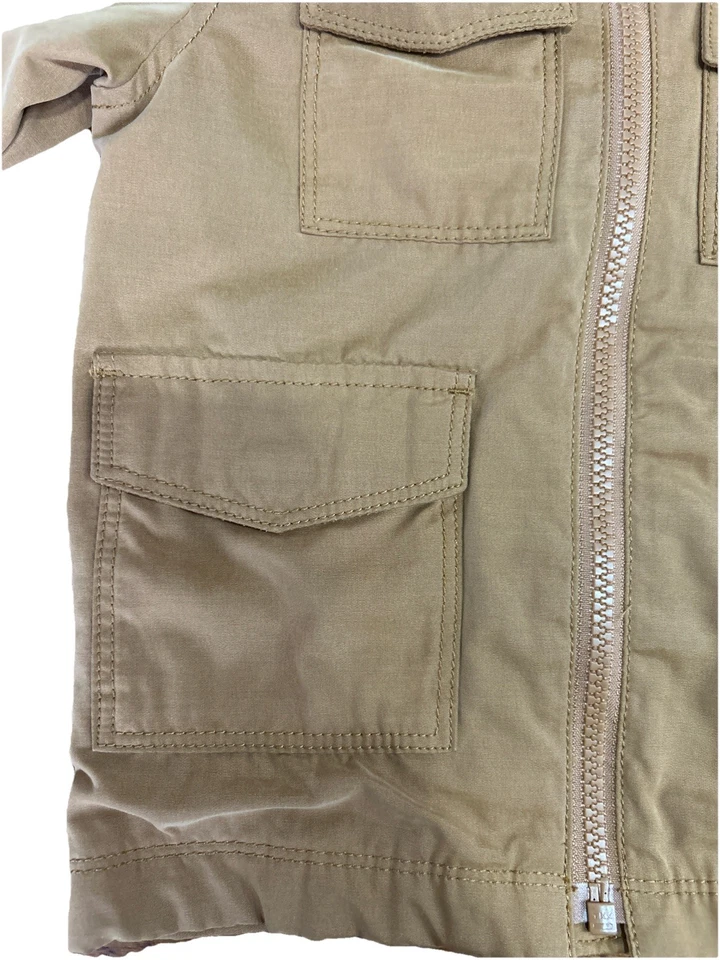 Jaqueta utilitária Old Navy masculina 18-24 meses bege safári forrada de lã - Imagem 4 de 4