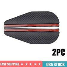 2pcs Carbon Fiber Look Mirror Rain Visor Guard For Universal Car Accessories 2pcs Carbon Fiber Look Mirror Rain Visor Guard For Universal Car Accessories