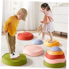 Stepping Stones for Kids, 5pcs Non-Slip Toddler Stepping Stones, Vintage Color