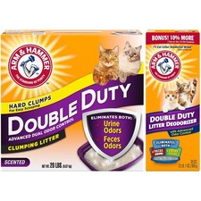 Double Duty Bundle Advanced Odor Control Clumping Cat Litter Scented 20lbs