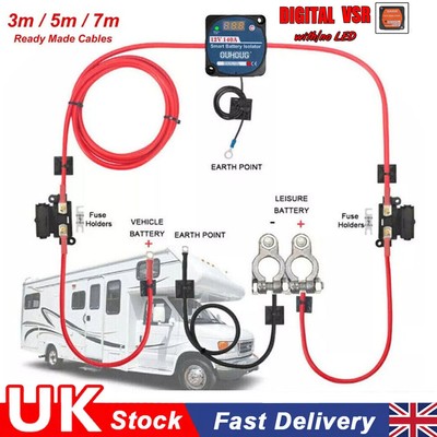 [Ready Made Battery Split Charge Relay Kit 12V 140A Digital VSR Sense