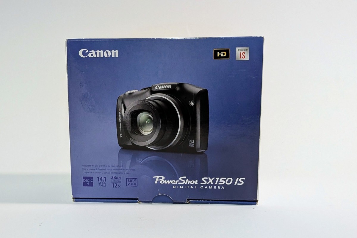 Canon PowerShot SX150 IS 14.1MP Digital Camera - Black for sale